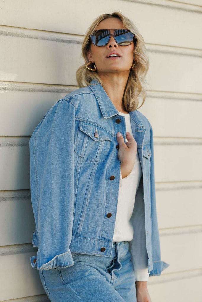 Homelee Olly Jacket Stonewash Denim From BoxHill