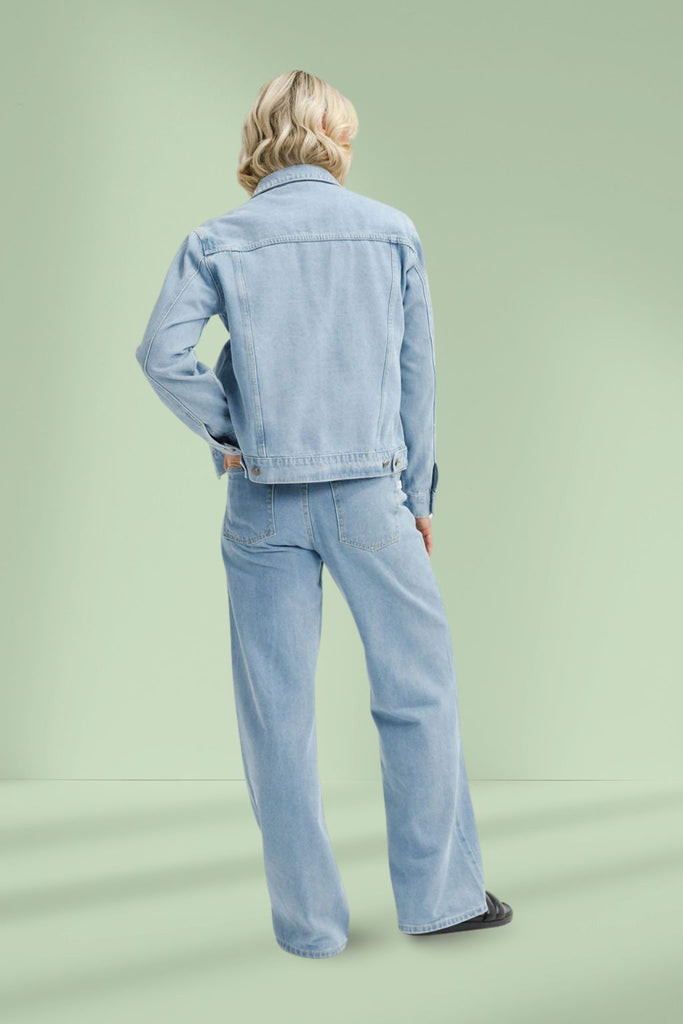 Homelee Olly Jacket Stonewash Denim From BoxHill