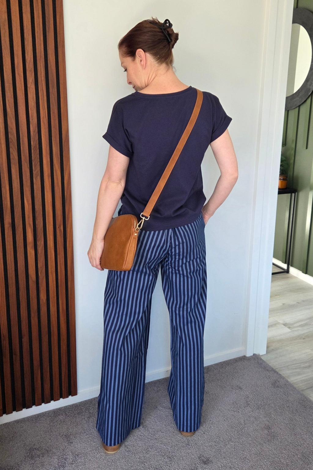 Homelee Sawyer Pants Navy Stripes Home-Lee