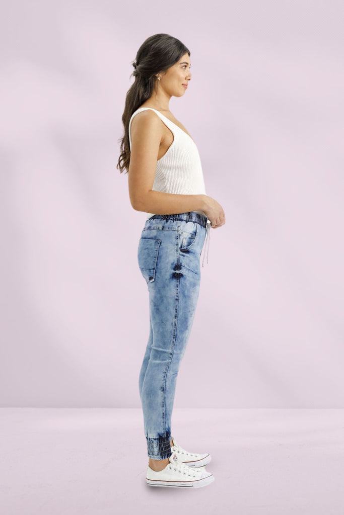 Home Lee Weekender Jeans Snow Wash From BoxHill