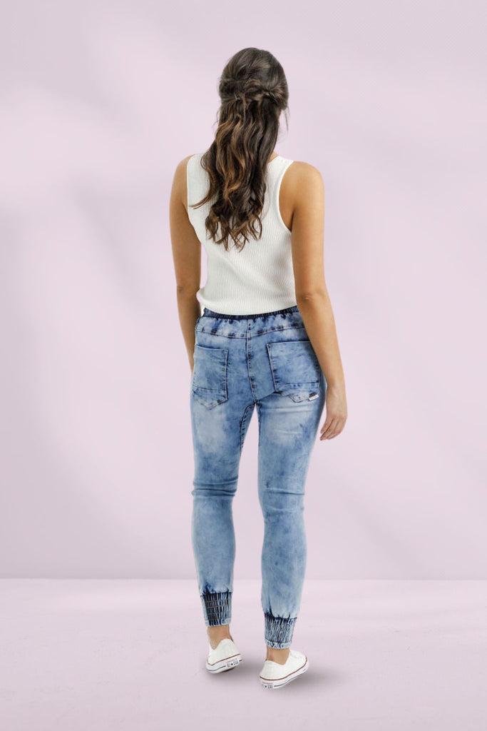 Home Lee Weekender Jeans Snow Wash From BoxHill