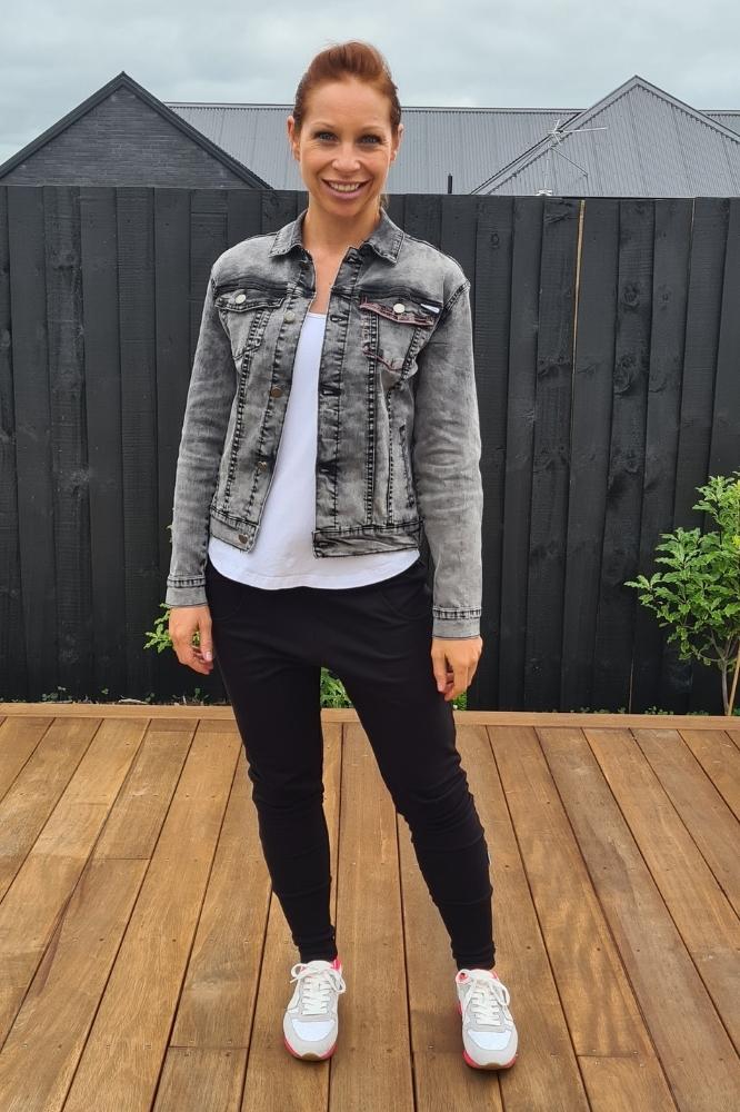 Home-Lee Winter Apartment Pants Black White X From BoxHill