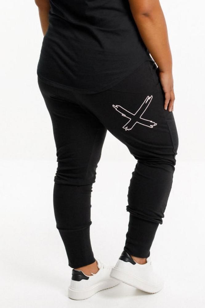 Home-Lee Winter Apartment Pants Black White X From BoxHill