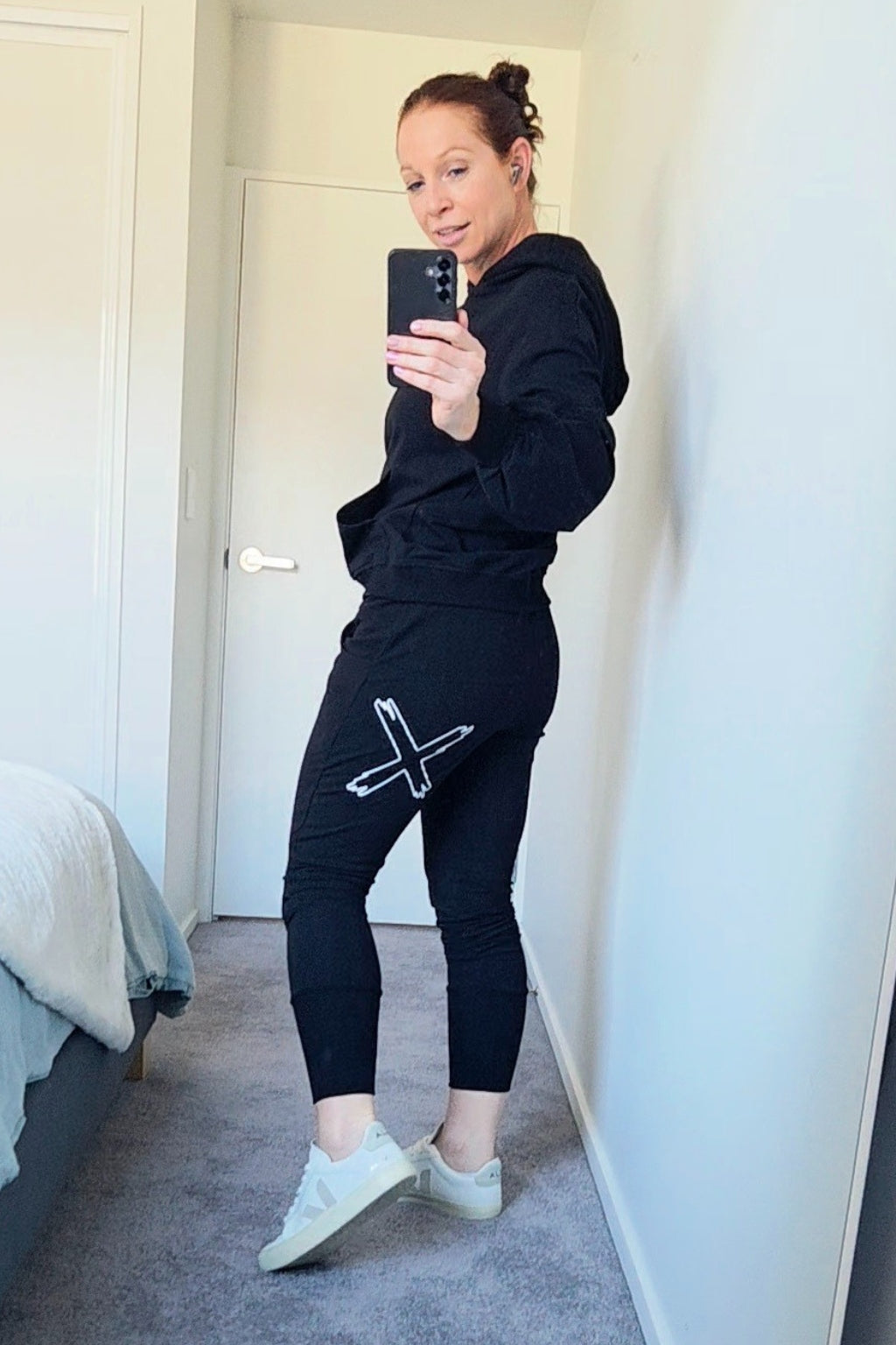Homelee Winter Apartment Pants Black White X Home-Lee