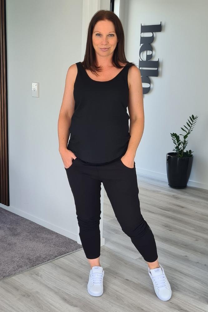 Home-Lee Winter Apartment Pants Black White X From BoxHill