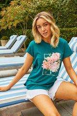 Isle of Mine Arbour T Shirt Teal From BoxHill