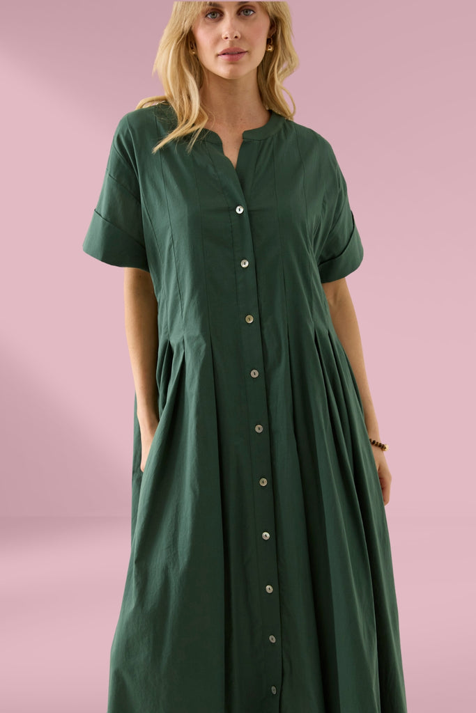 Isle of Mine Aurora Pleat Maxi Myrtle From BoxHill