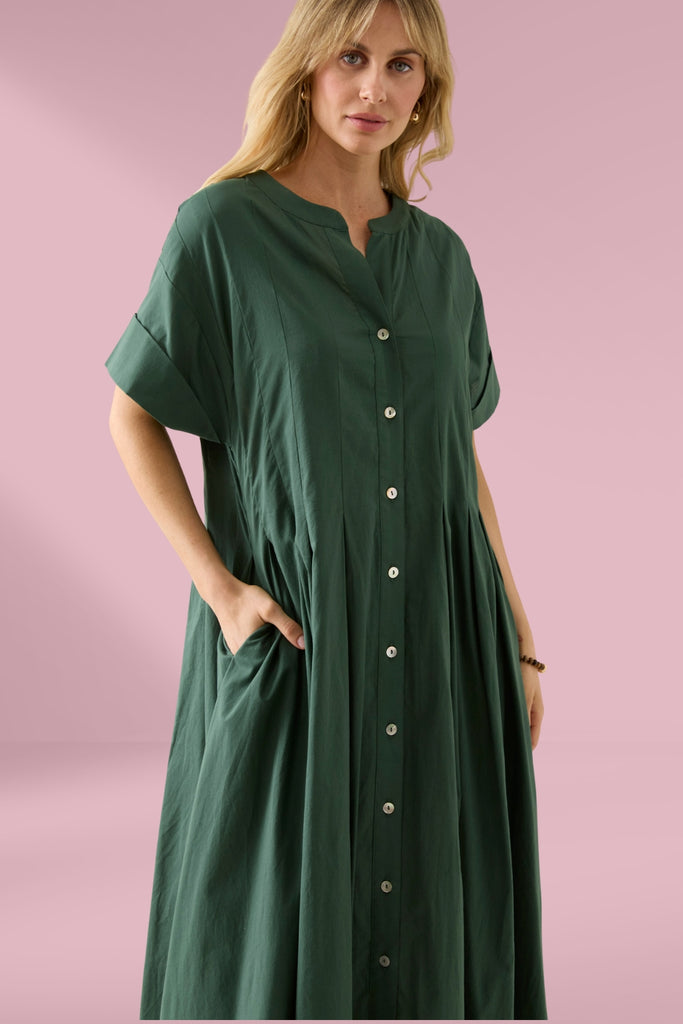 Isle of Mine Aurora Pleat Maxi Myrtle From BoxHill