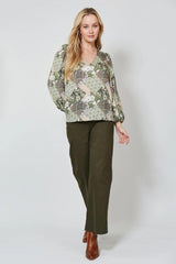 Isle of Mine Coppola V Blouse Evergreen Muse From BoxHill
