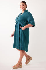 Isle of Mine Gala Relax Dress Teal One Size Teal From BoxHill