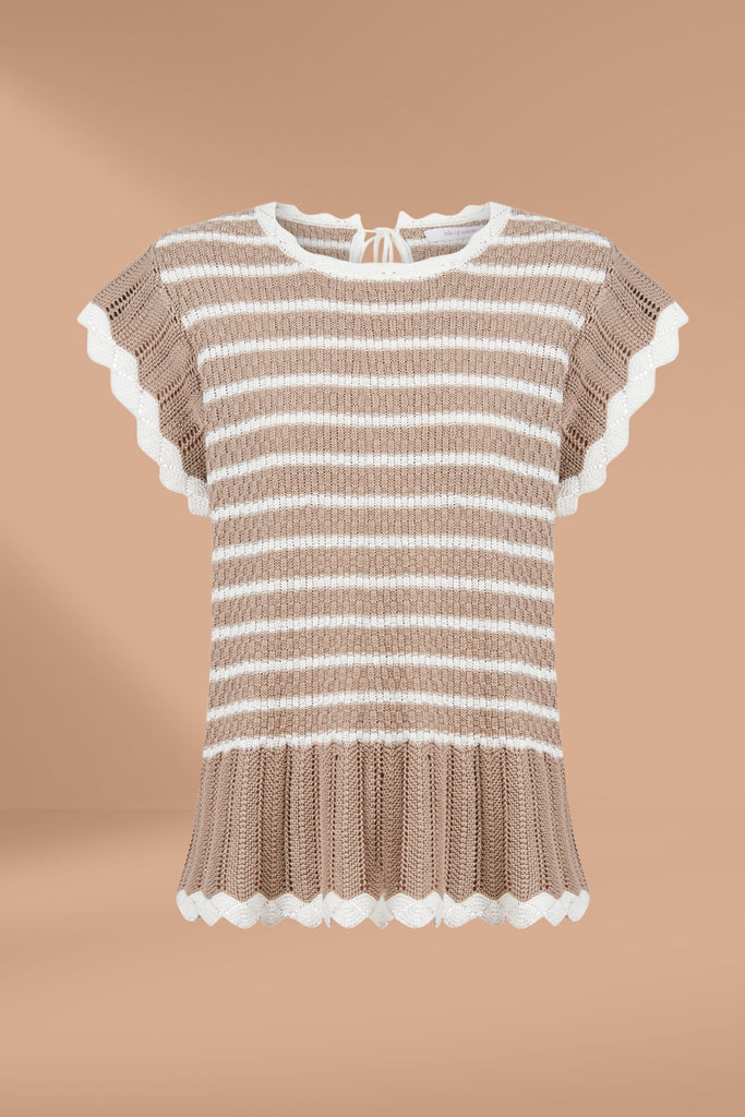 Isle of Mine Ida Knit Top Canvas From BoxHill