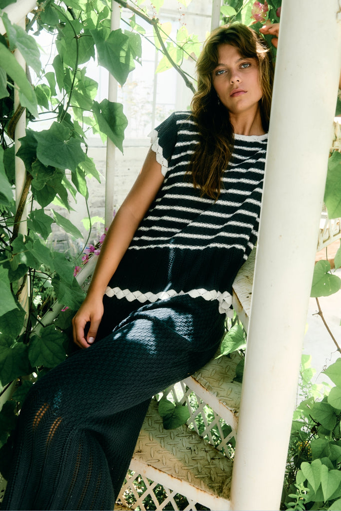 Isle of Mine Ida Knit Top Navy From BoxHill