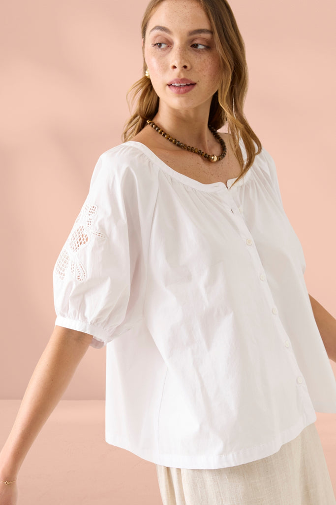 Isle of Mine Nilsa Button Top Lotus From BoxHill