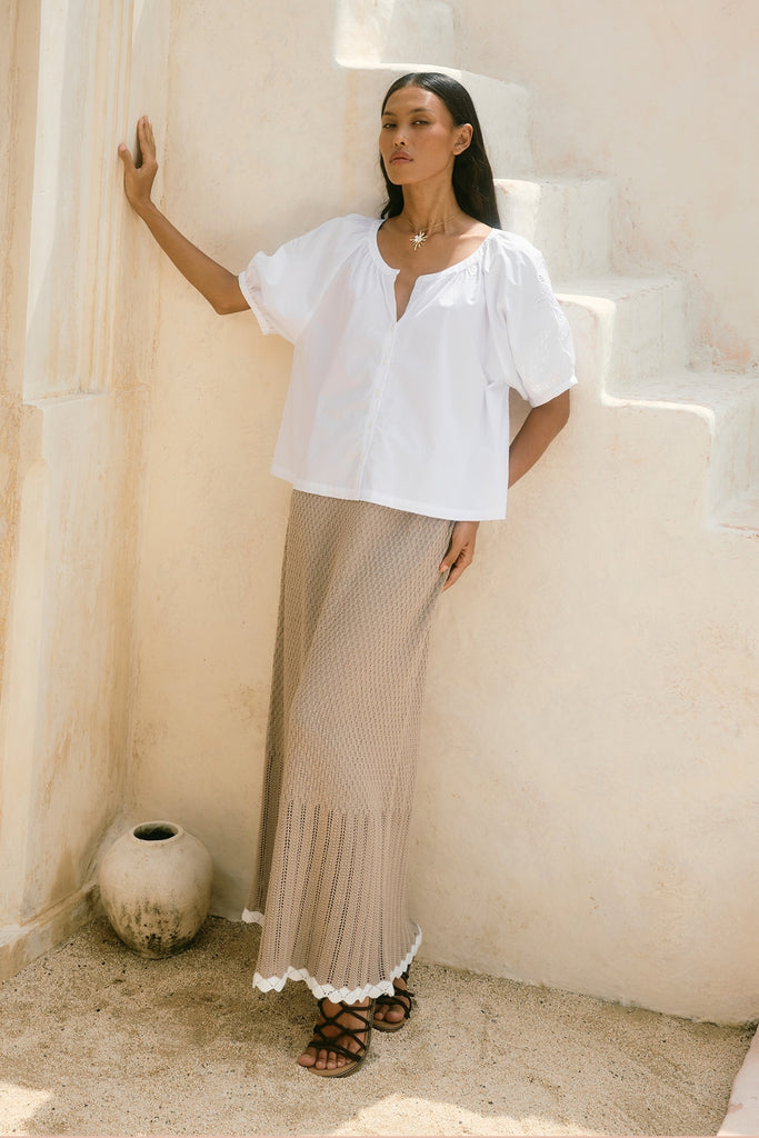 Isle of Mine Nilsa Button Top Lotus From BoxHill