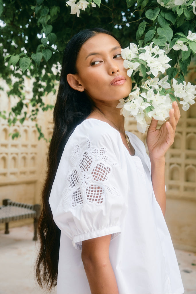 Isle of Mine Nilsa Button Top Lotus From BoxHill