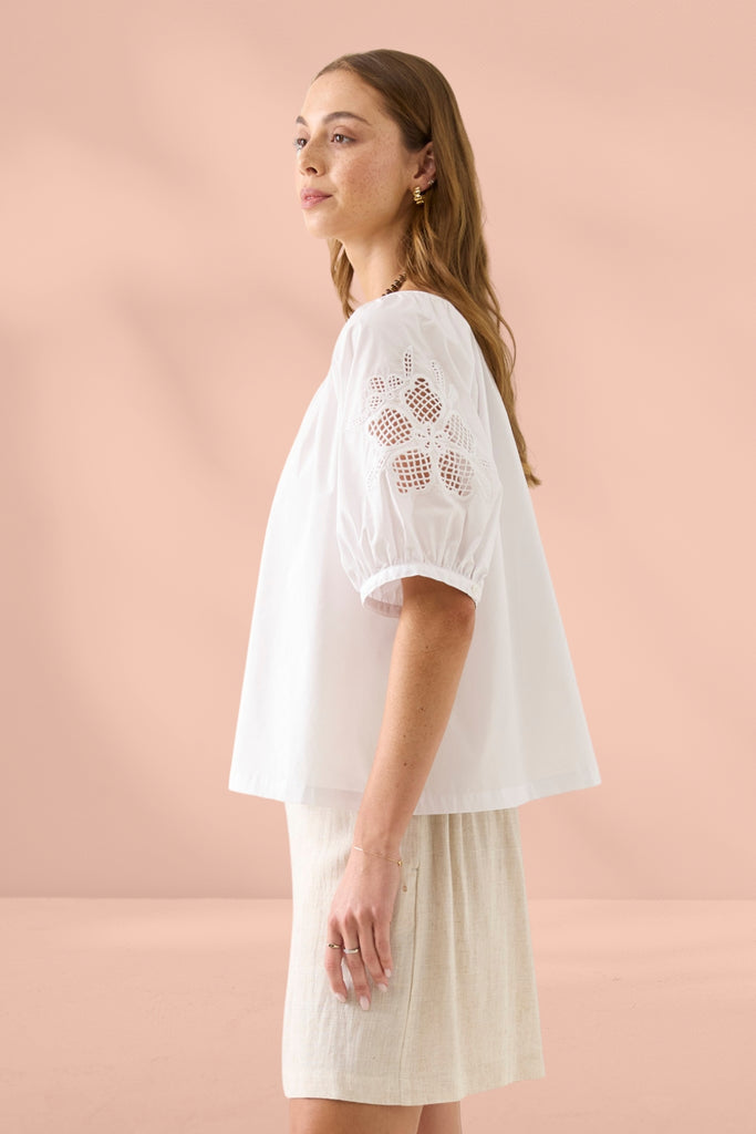 Isle of Mine Nilsa Button Top Lotus From BoxHill