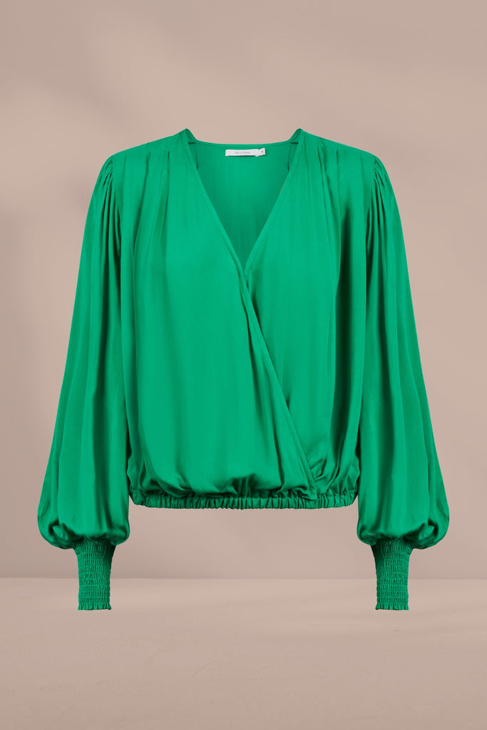 Isle of Mine Oline Cropped Top Green From BoxHill