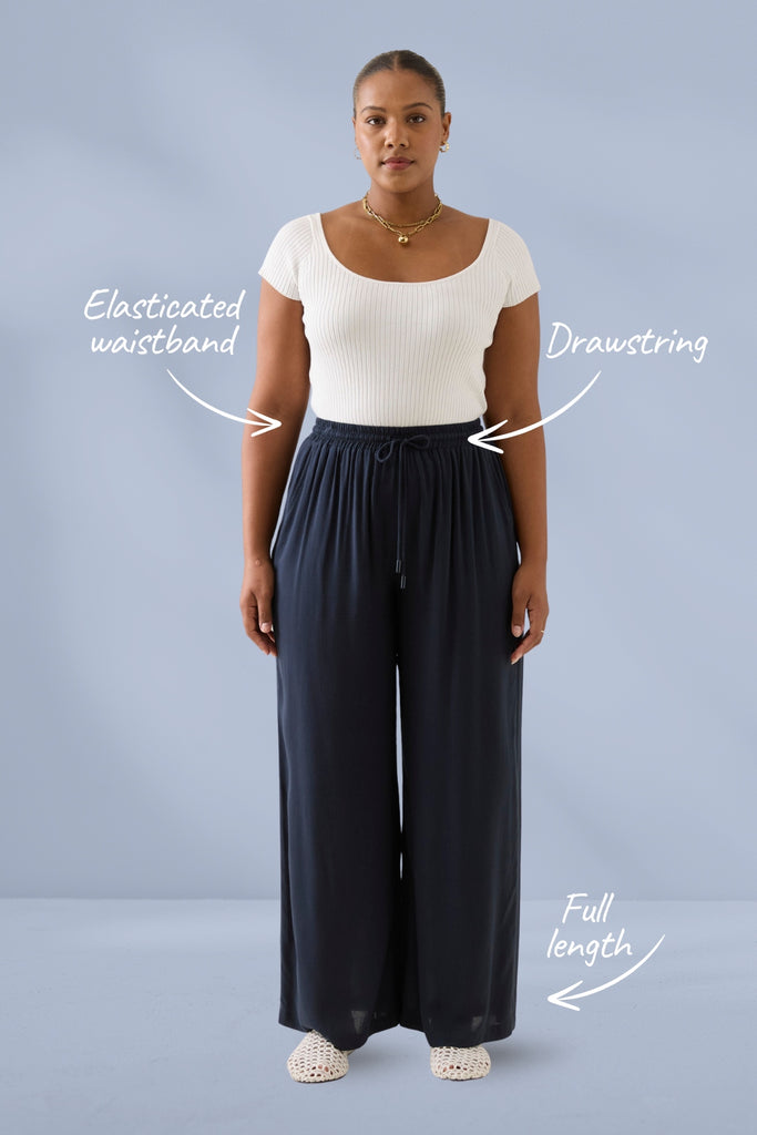 Isle of Mine Oline Pants Navy From BoxHill