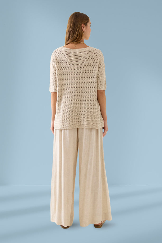 Isle of Mine Sylvie Knit Tshirt Canvas From BoxHill