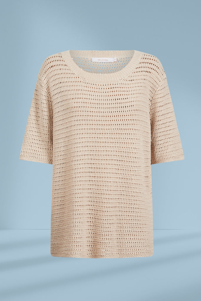 Isle of Mine Sylvie Knit Tshirt Canvas From BoxHill