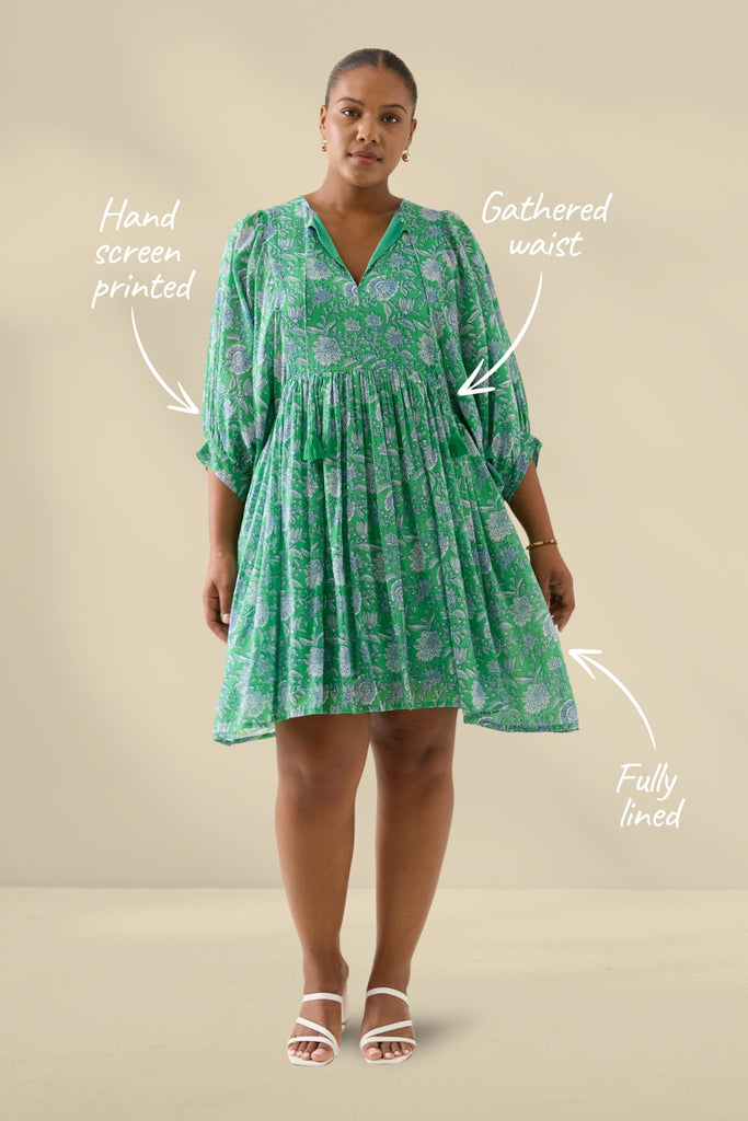 Isle of Mine Wilma Dress Green From BoxHill