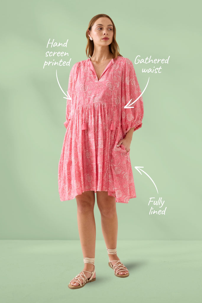 Isle of Mine Wilma Dress Pink From BoxHill
