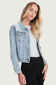 Junkfood Dixie Stretch Denim Jacket Pale Blue From BoxHill