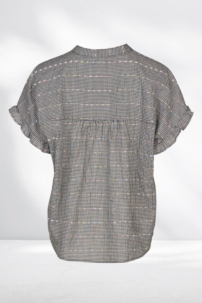 Knewe Addison Top Black Check From BoxHill