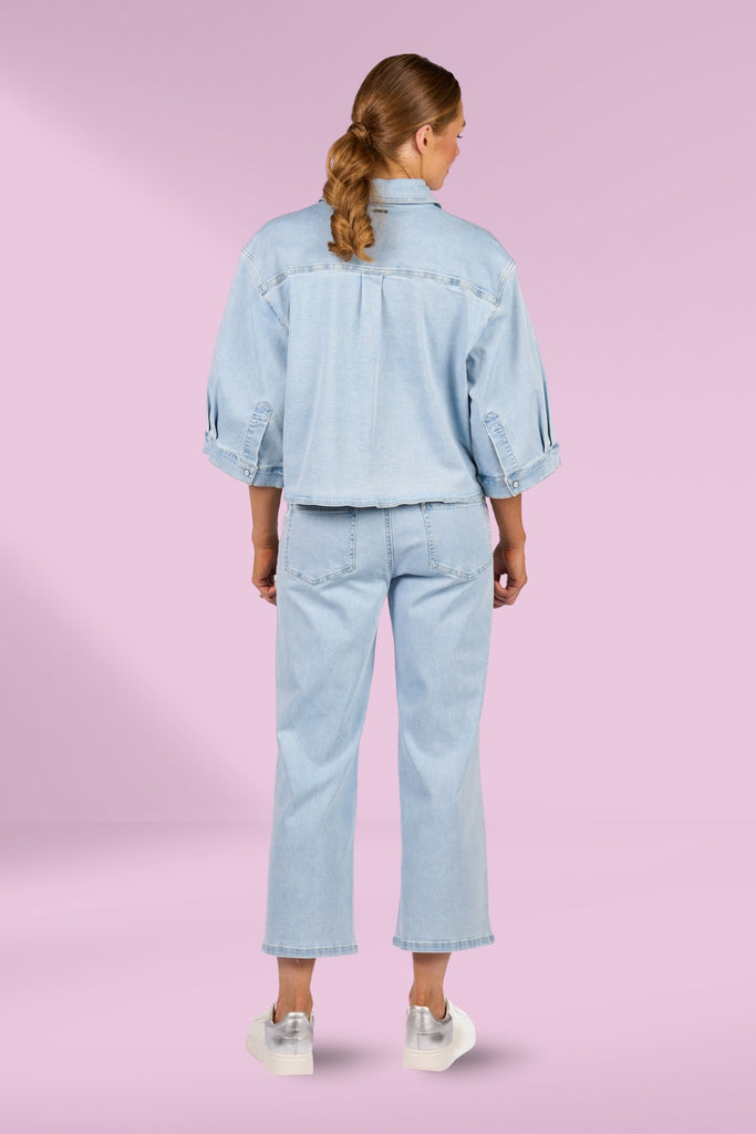 Knewe Coupe Shacket Light Wash From BoxHill