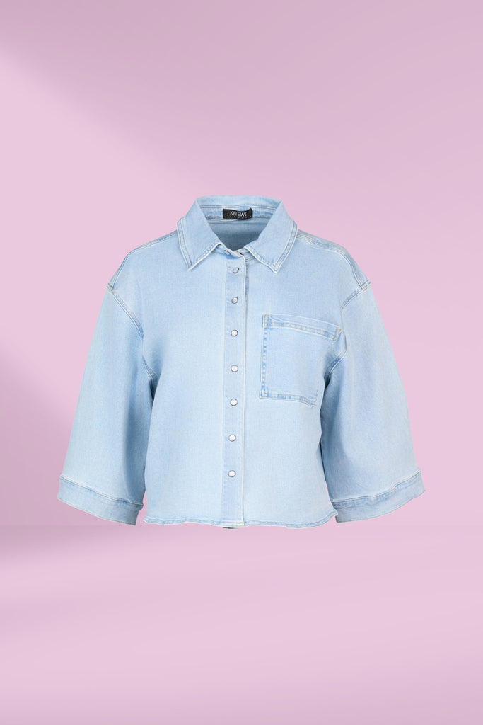 Knewe Coupe Shacket Light Wash From BoxHill