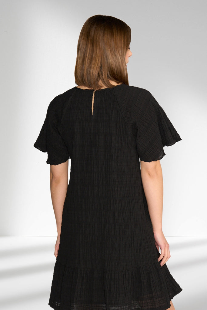 Knewe Eclipse Dress Black Texture From BoxHill