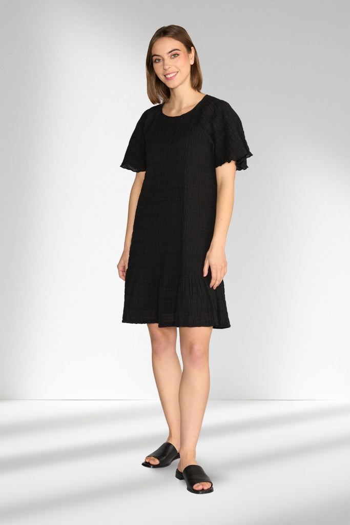 Knewe Eclipse Dress Black Texture From BoxHill