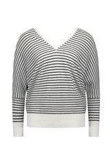 Knewe June Sweater Off White Black From BoxHill