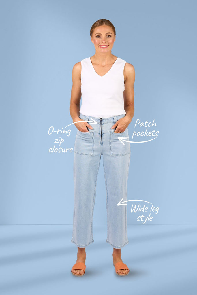 Knewe Spin Jeans Light Wash From BoxHill