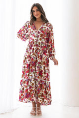 Label of Love V Neck Larissa Maxi Dress Multi Floral From BoxHill
