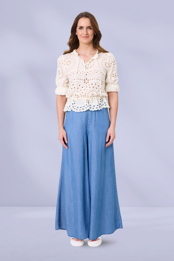 PRE-ORDER Lemon Tree Azzura Pants Chambray From BoxHill