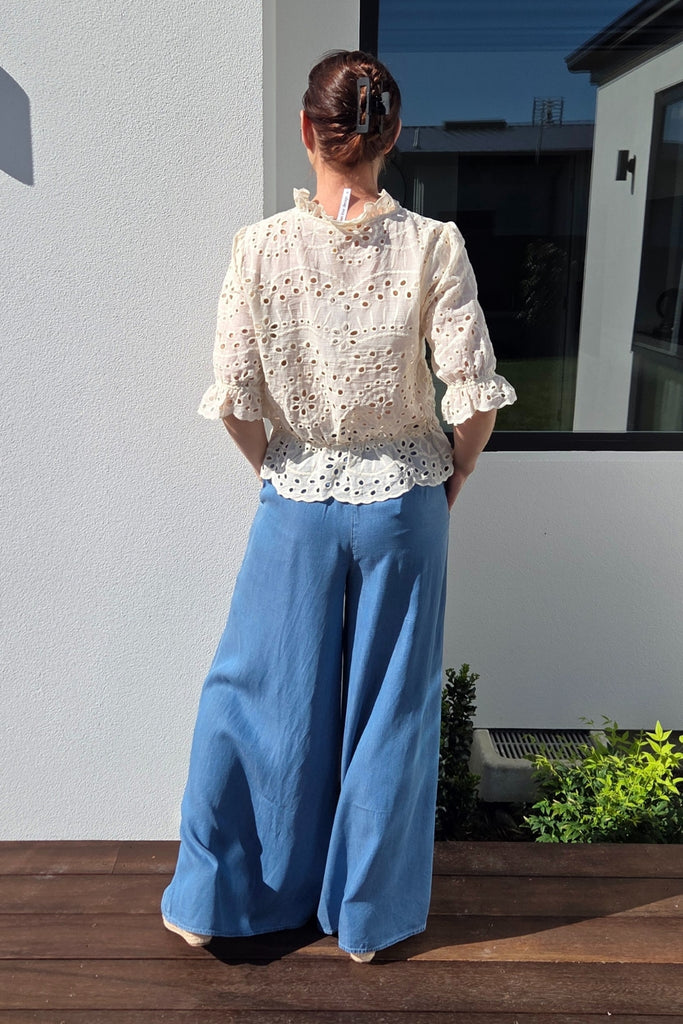 Lemon Tree Azzura Pants Chambray From BoxHill