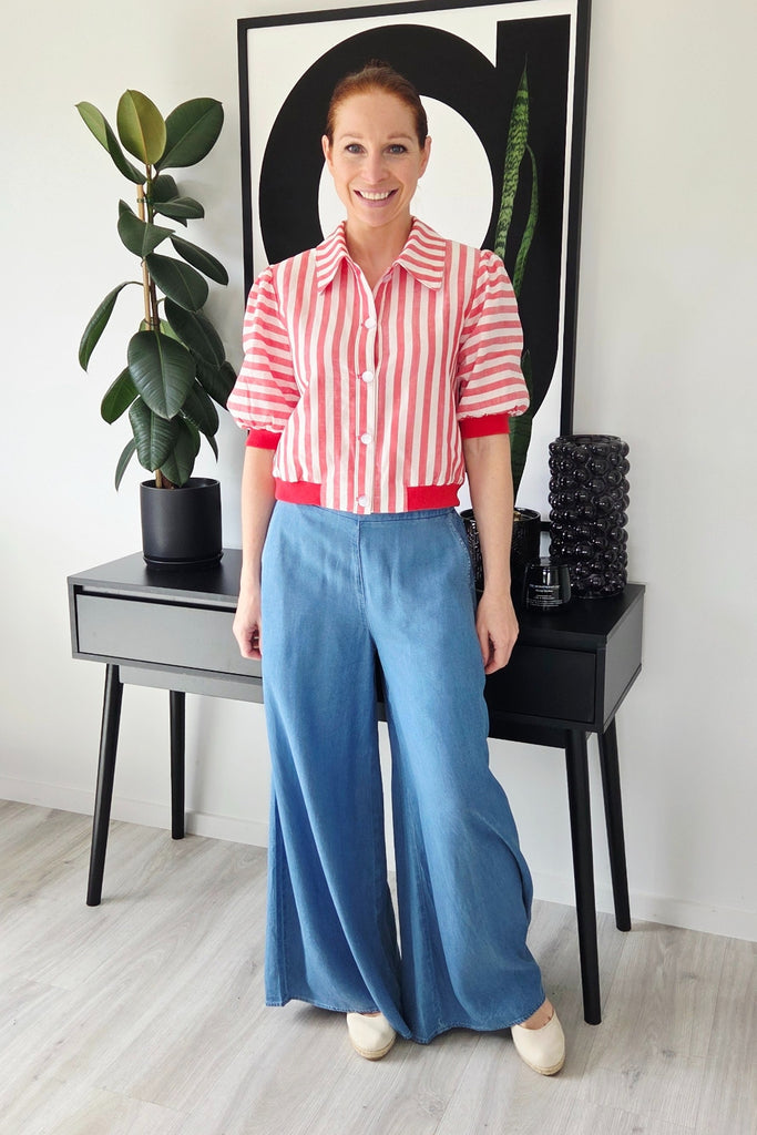 Lemon Tree Azzura Pants Chambray From BoxHill