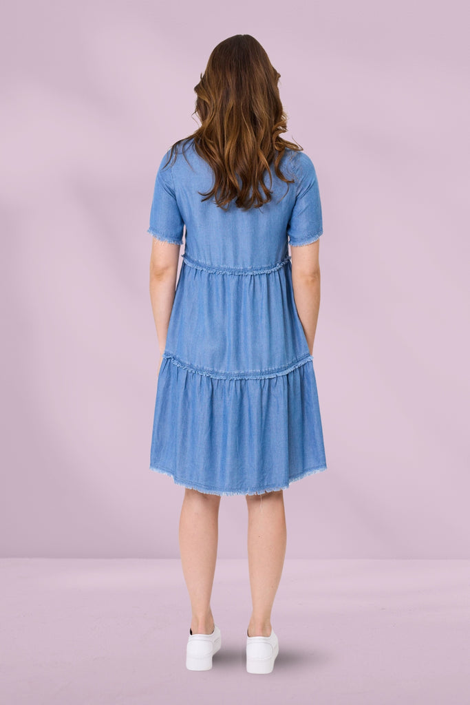 PRE-ORDER Lemon Tree Beatrice Dress Chambray From BoxHill