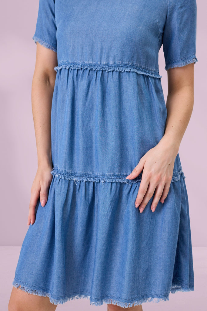 PRE-ORDER Lemon Tree Beatrice Dress Chambray From BoxHill