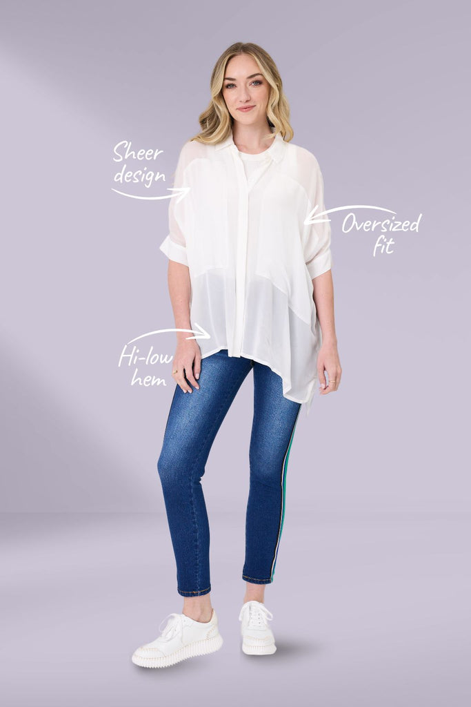 PRE-ORDER Lemon Tree Greta Top White From BoxHill