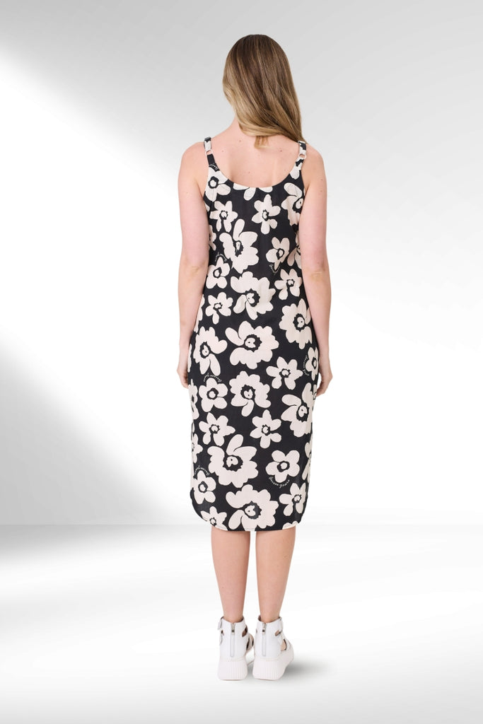 PRE-ORDER Lemon Tree Maddie Dress Black White Floral From BoxHill