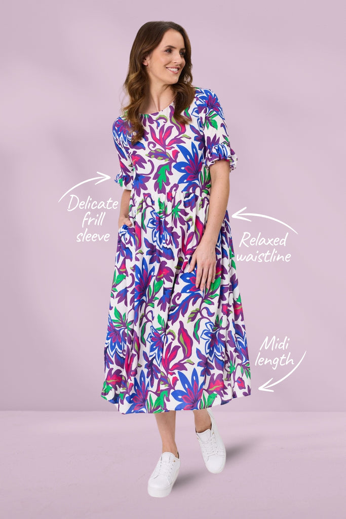 PRE-ORDER Lemon Tree Madonna Dress Floral Print From BoxHill