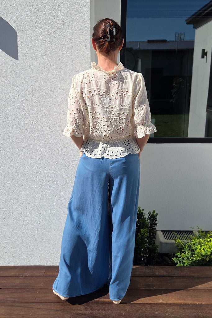 Lemon Tree Milana Lace Top Cream From BoxHill