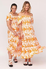 Lemon Tree Skylar Dress Tangerine From BoxHill