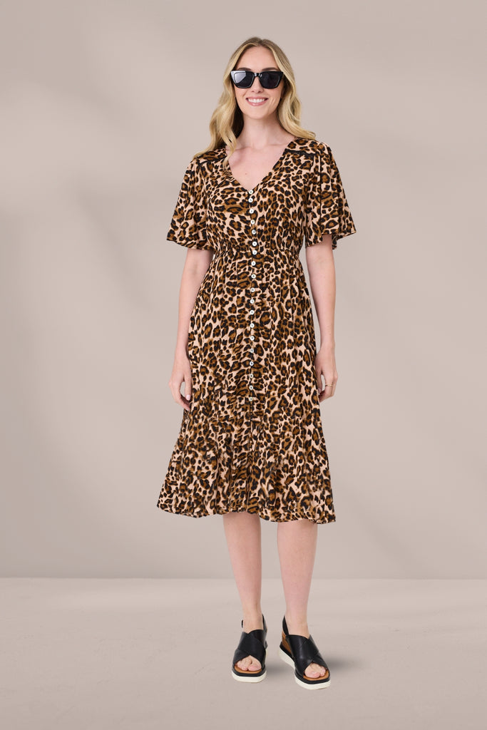 PRE-ORDER Lemon Tree Vittoria Dress Leopard Print From BoxHill