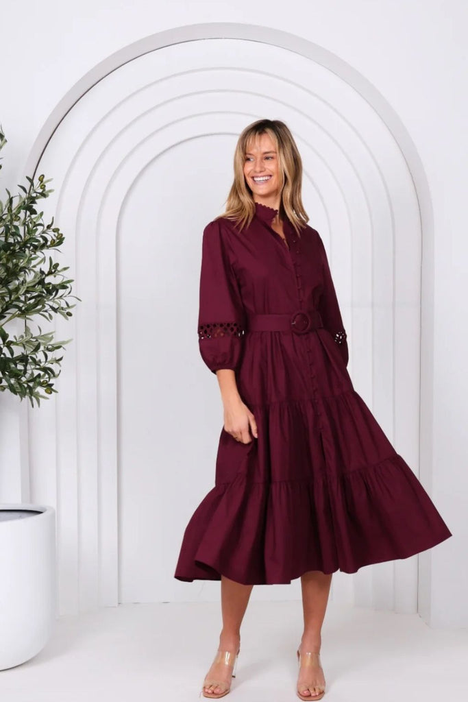 PRE-ORDER Leoni Dior Dress Cherry From BoxHill