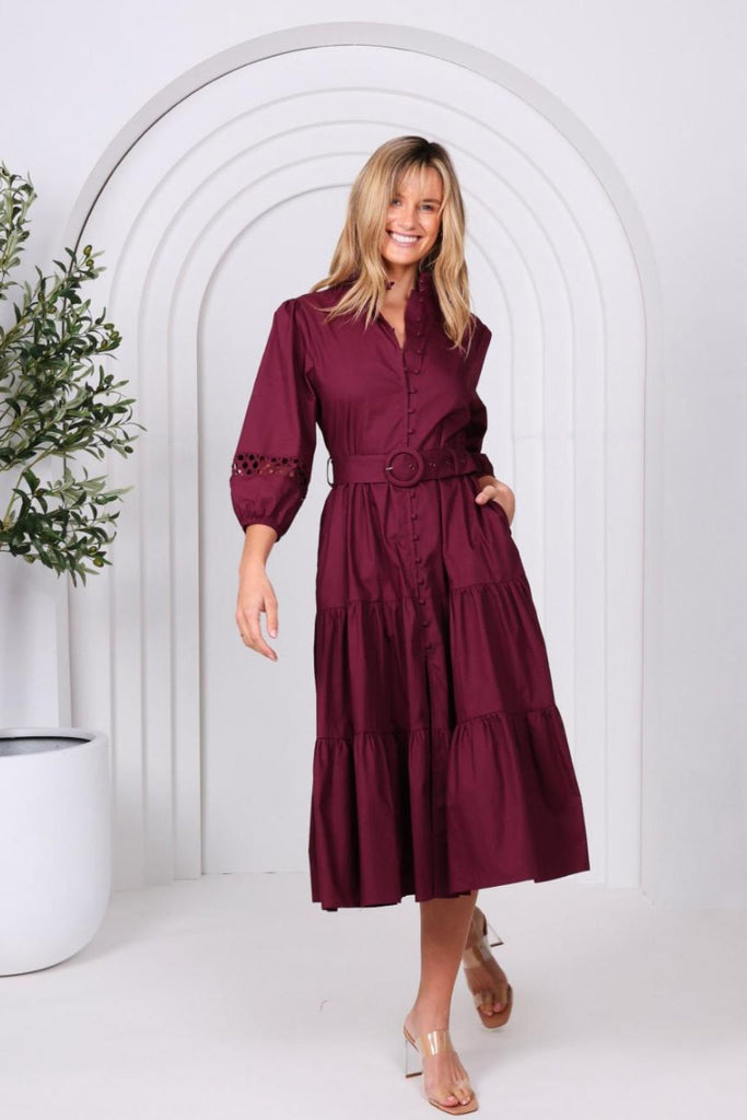 PRE-ORDER Leoni Dior Dress Cherry From BoxHill
