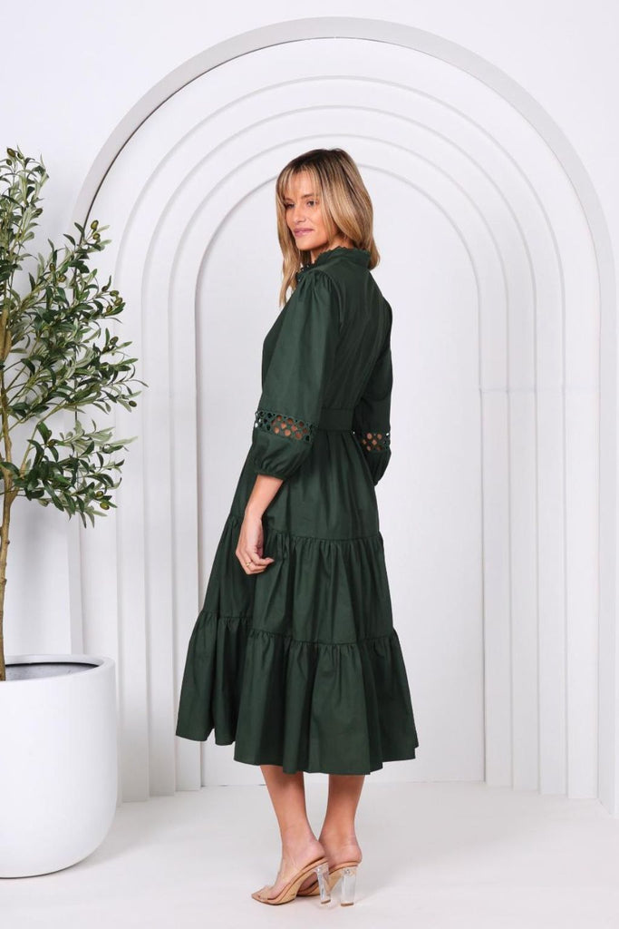 PRE-ORDER Leoni Dior Dress Khaki From BoxHill