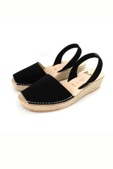 Lovelee Soles Mini Espadrille Wedge Sandals Black From BoxHill